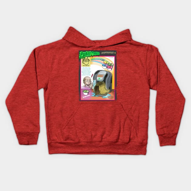 Pukey Products 12 “Peurwig” Kids Hoodie by Popoffthepage